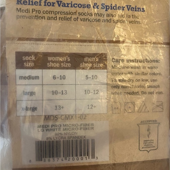 3 Pair Medi Pro Fatigue Fighter Over the Calf Socks size L - Picture 10 of 12